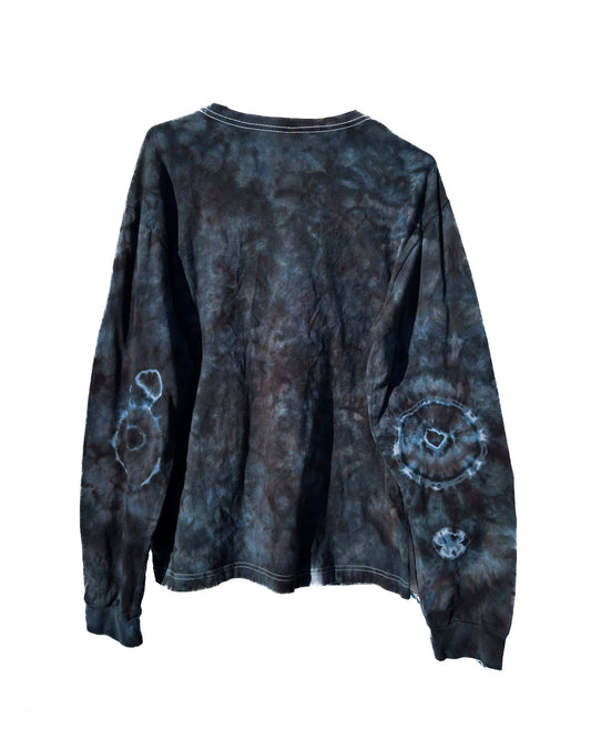 Night Ripple Long Sleeve Ice Dye