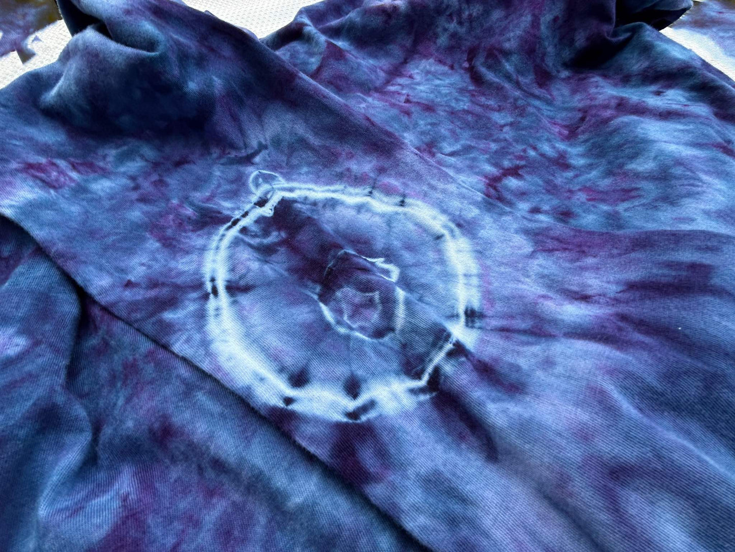 Vitamin B - Long Sleeve Ice Dye - close up sleeve