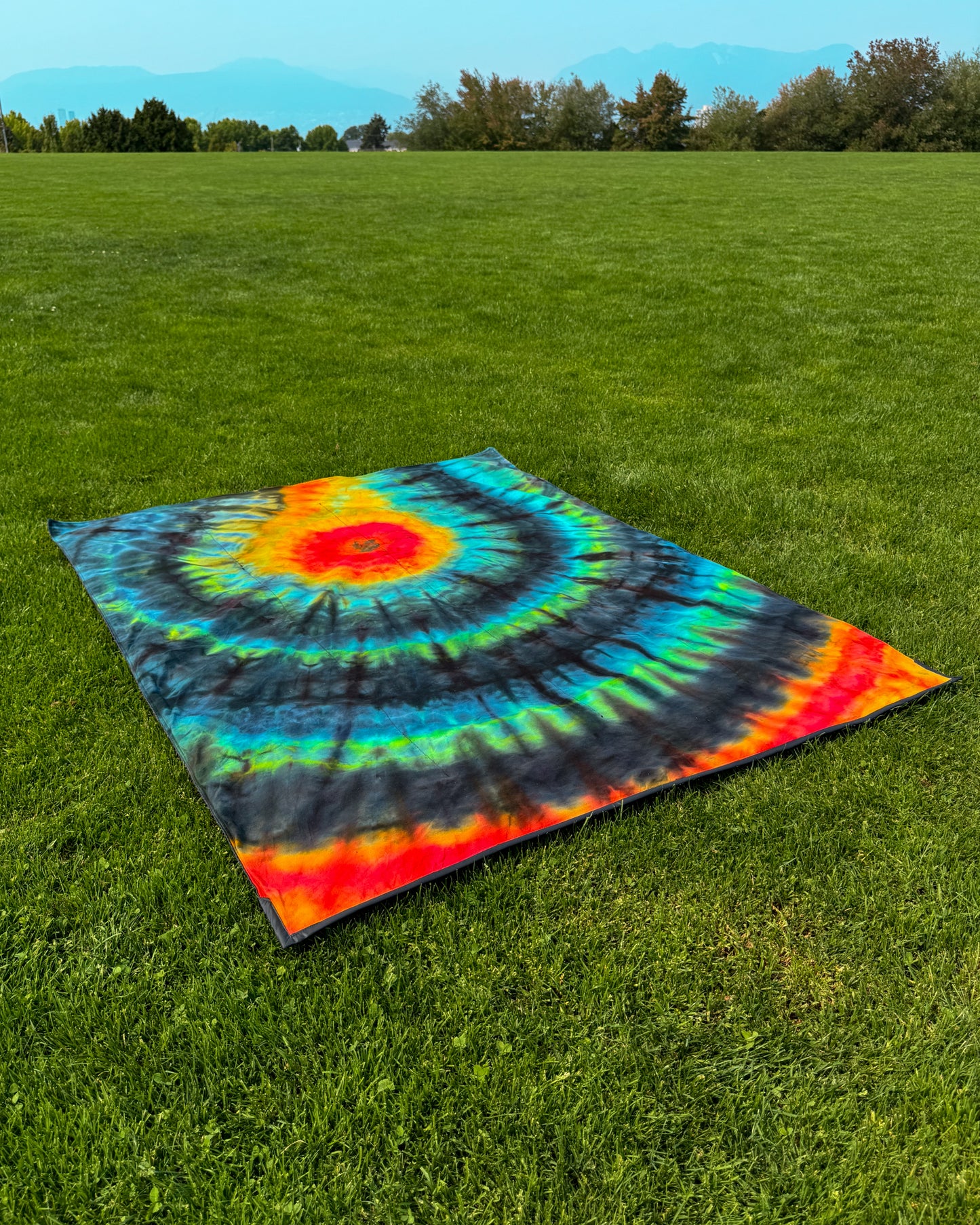 Quiet Current Meditation Blanket - Waterproof Ripstop Tie-Dye