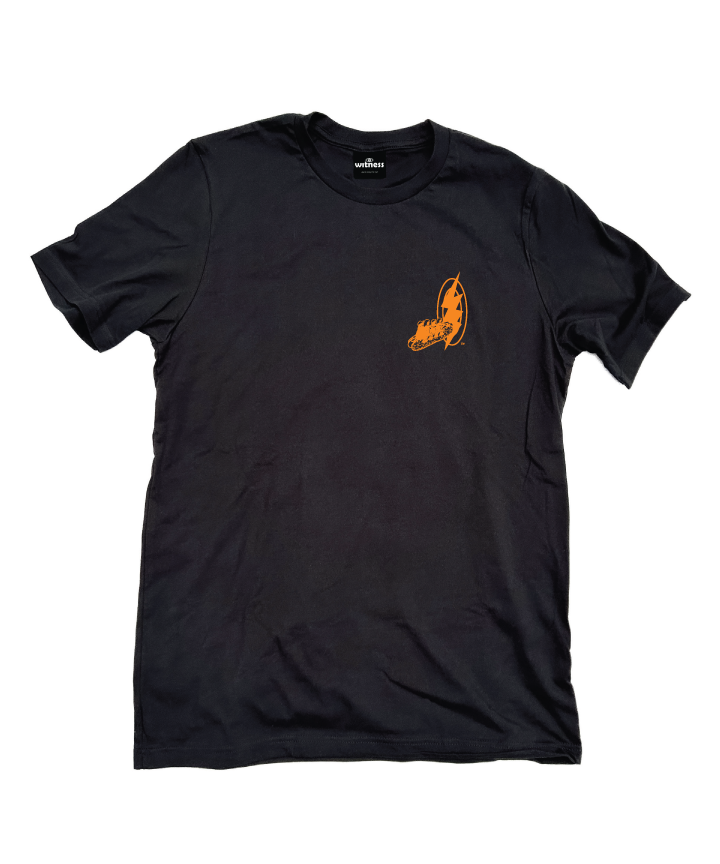 Solid Black - Phish Dogpool Logo with orange Phish inspired Hotdog / Phishdog  / Dogpool riding into space